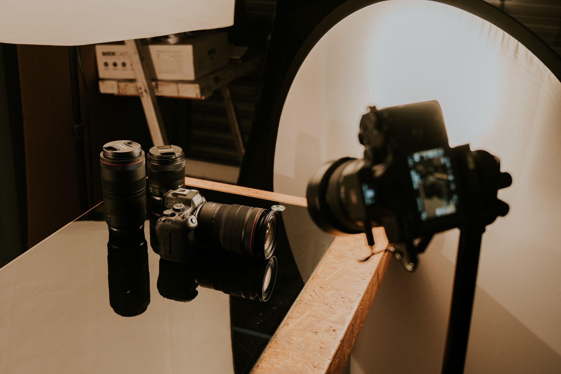 Production setup at Villo Studio for on site video production rates
