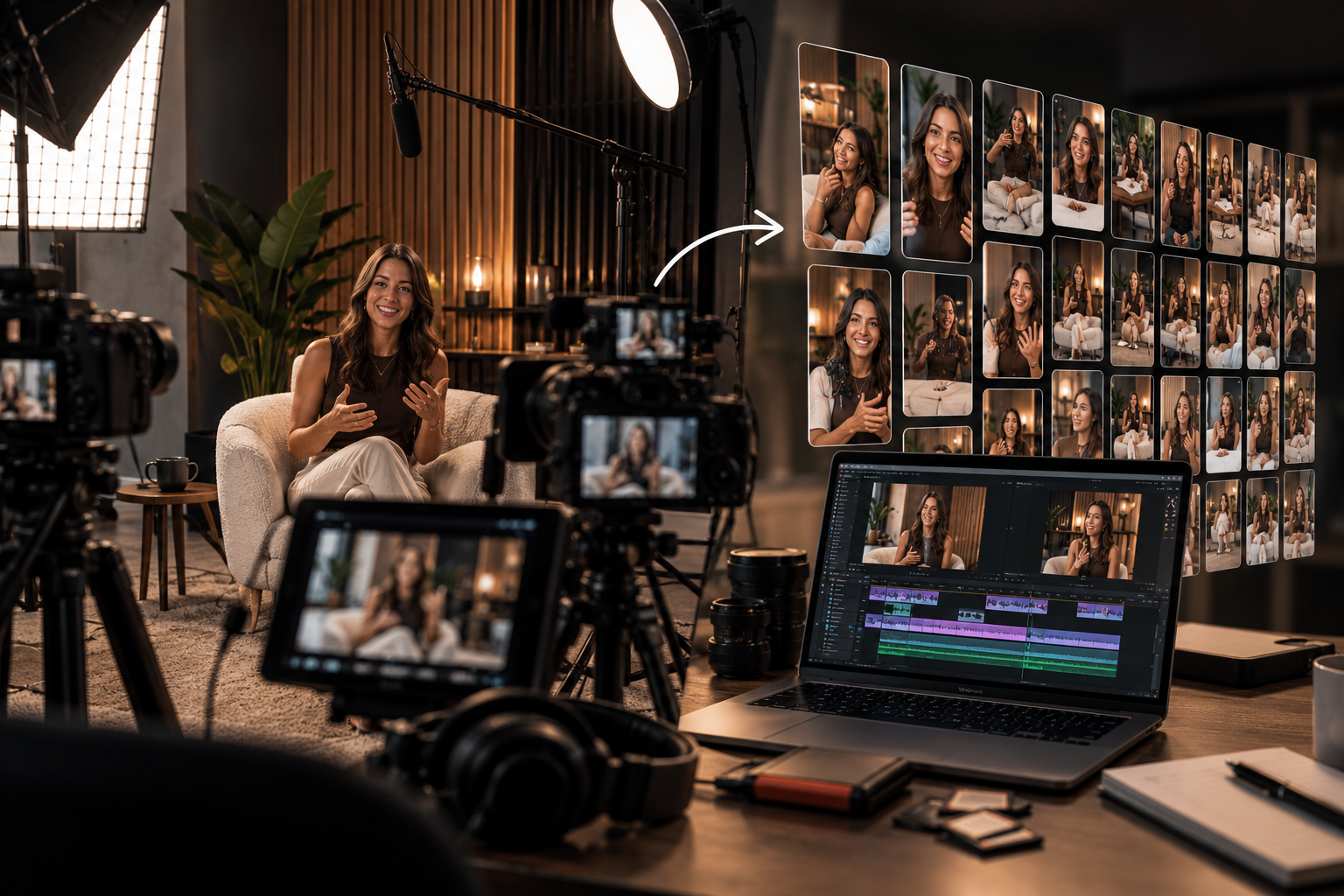 One Afternoon in the Studio, a Month of Content
