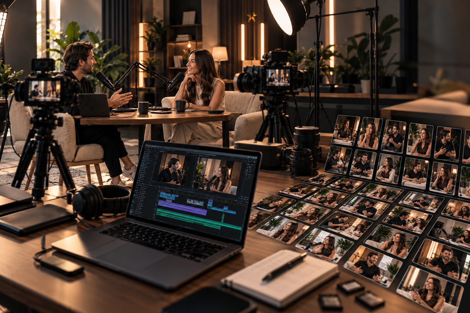 One Afternoon in the Studio, a Month of Content